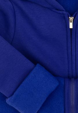 Kız Çocuk Mor Kapüşonlu Fermuarlı Şardonlu Basic Sweatshirt - 50316809009