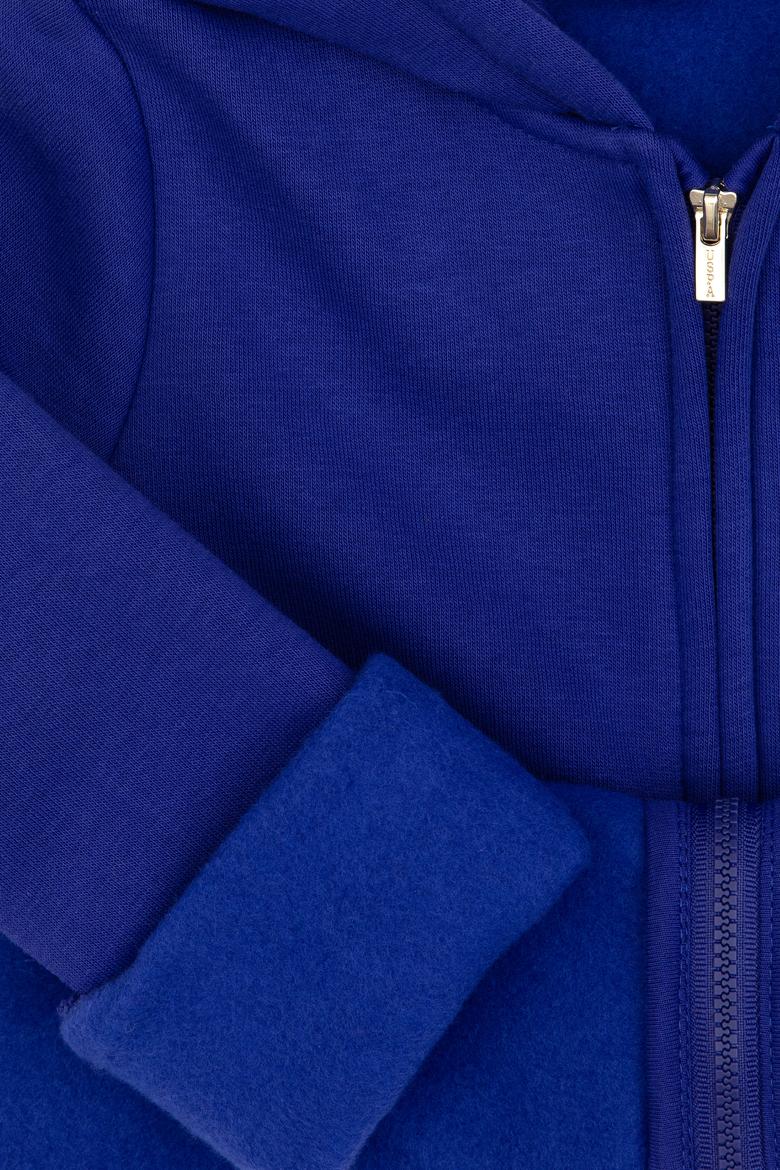 Kız Çocuk Mor Kapüşonlu Fermuarlı Şardonlu Basic Sweatshirt - 50316809009