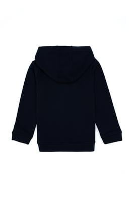 Kız Çocuk Lacivert Payet İşlemeli Kapüşonlu Basic Sweatshirt - 50314936017