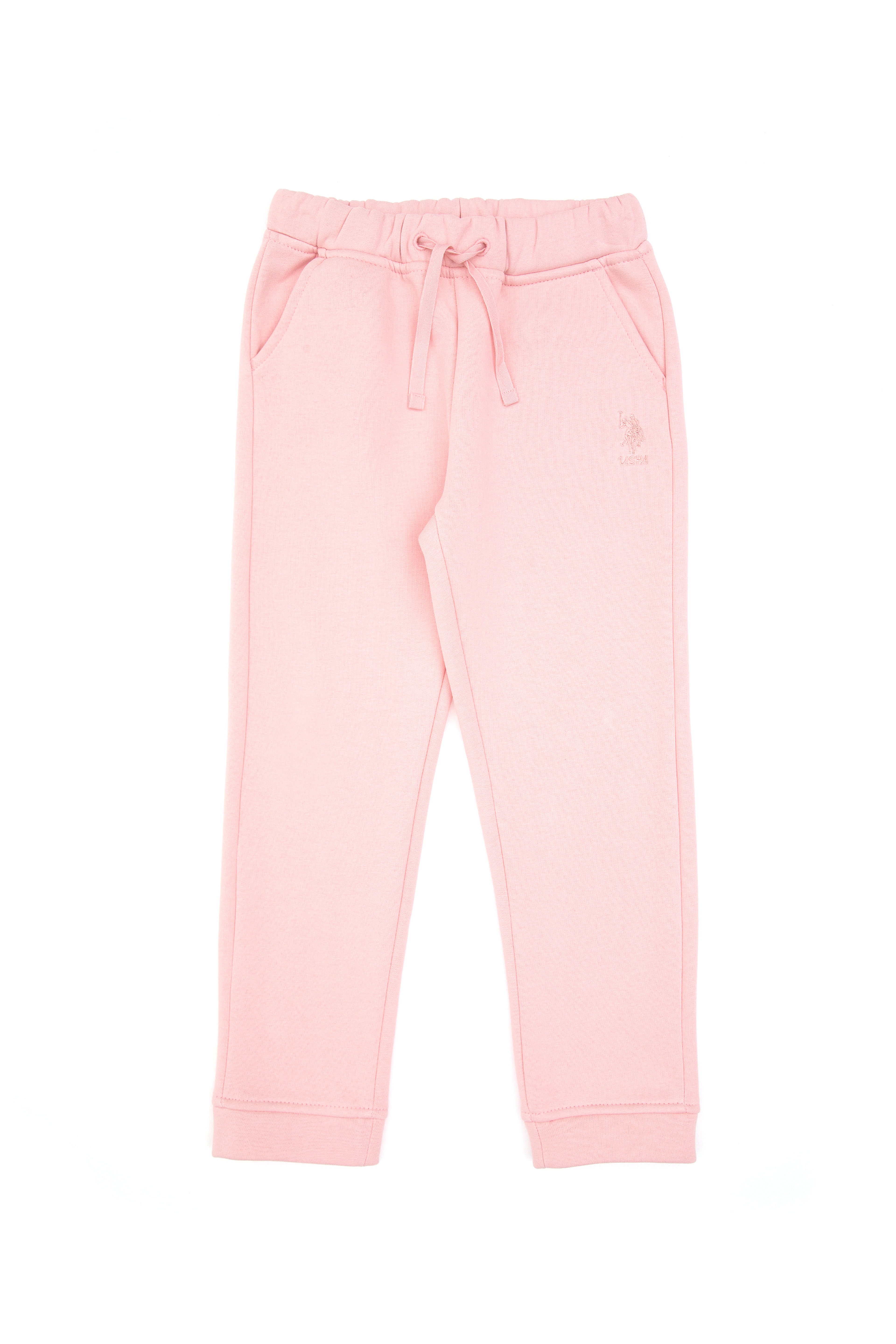 Kız Çocuk Toz Pembe Şardonlu Jogger Eşofman Altı - Image 3