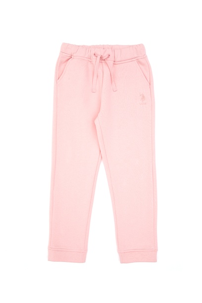 Kız Çocuk Toz Pembe Şardonlu Jogger Eşofman Altı