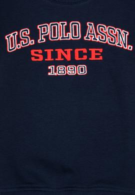 Erkek Çocuk Açık Lacivert Bisiklet Yaka Sweatshirt - 50313843051