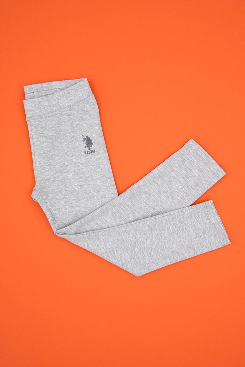 Kız Çocuk Açık Gri Melanj Tayt - 50316890025