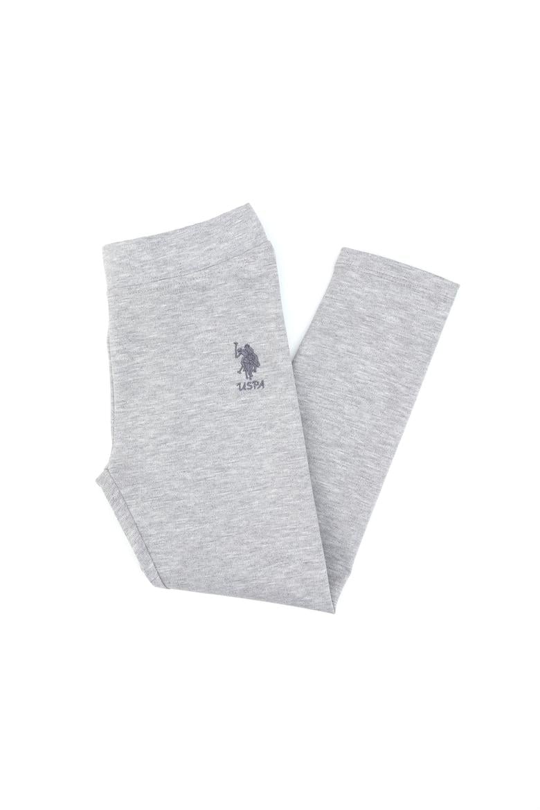 Kız Çocuk Açık Gri Melanj Tayt - 50316890025