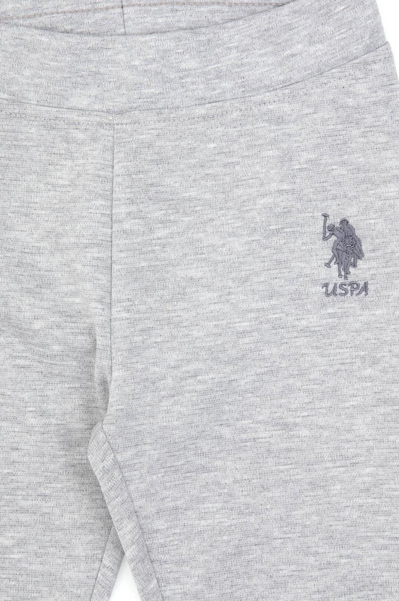 Kız Çocuk Açık Gri Melanj Tayt