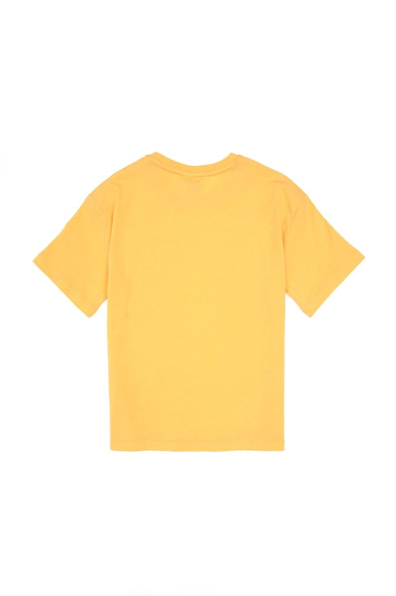 Erkek Çocuk Turuncu Bisiklet Yaka Tişört