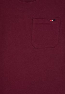 Erkek Çocuk Bordo Bisiklet Yaka Tişört - 50314946125