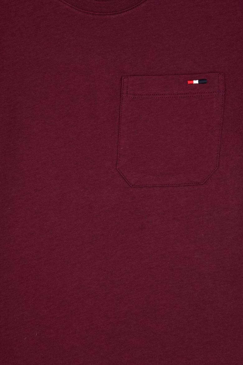 Erkek Çocuk Bordo Bisiklet Yaka Tişört - 50314946125