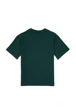 Erkek Çocuk Koyu Yeşil Bisiklet Yaka Tişört - 50314961095