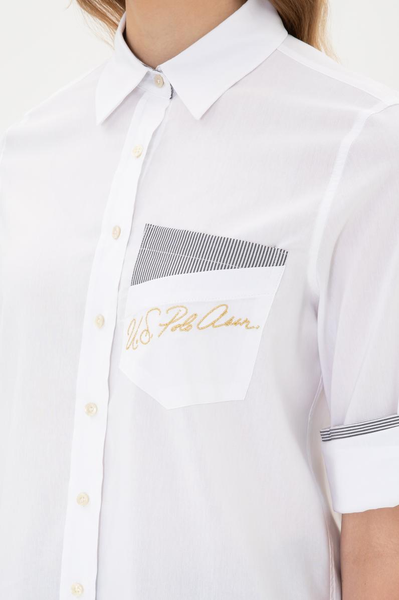 Kadın Lacivert Uzun Kollu Gömlek