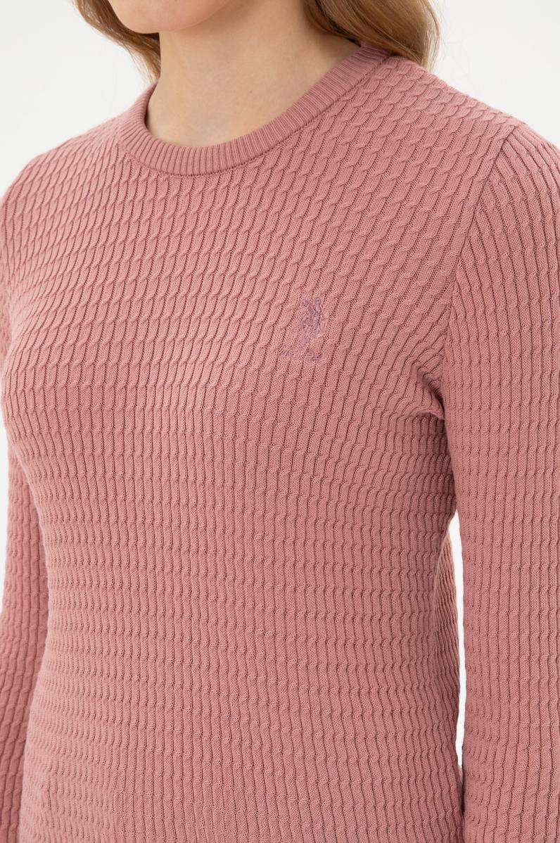 Kadın Orkide Bisiklet Yaka Basic Kazak