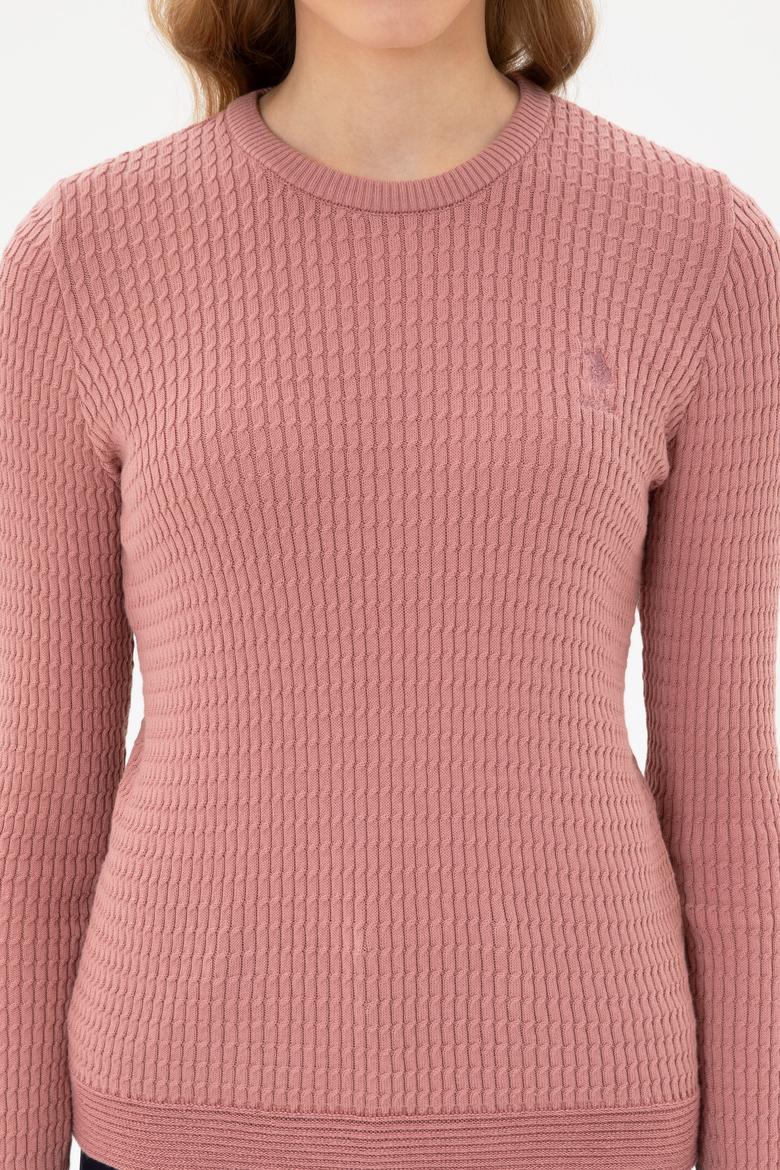 Kadın Orkide Bisiklet Yaka Basic Kazak - 50307763061