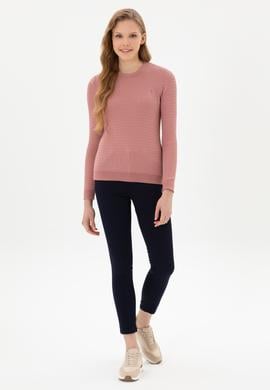 Kadın Orkide Bisiklet Yaka Basic Kazak - 50307763061