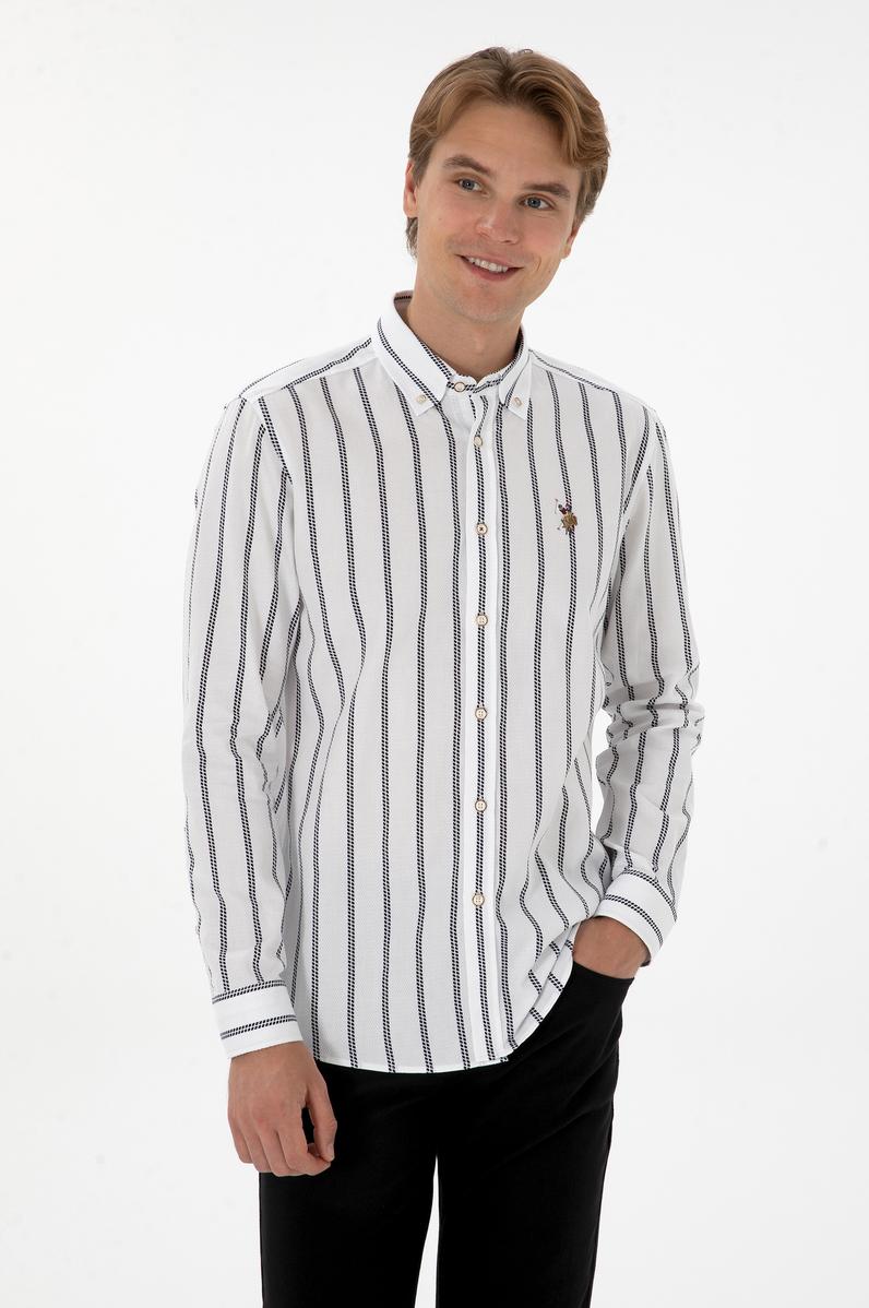 Erkek Lacivert Uzun Kollu Gömlek