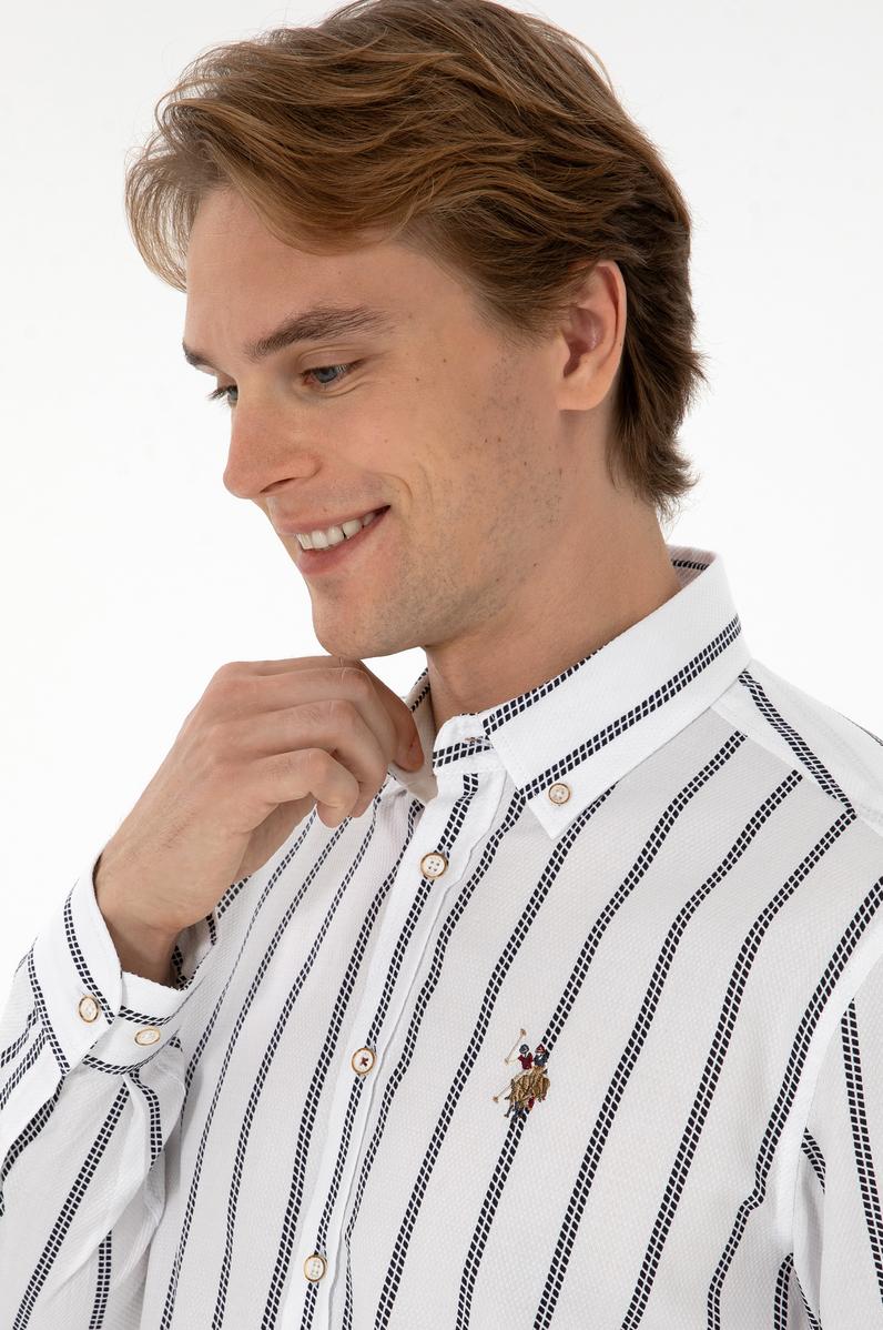 Erkek Lacivert Uzun Kollu Gömlek