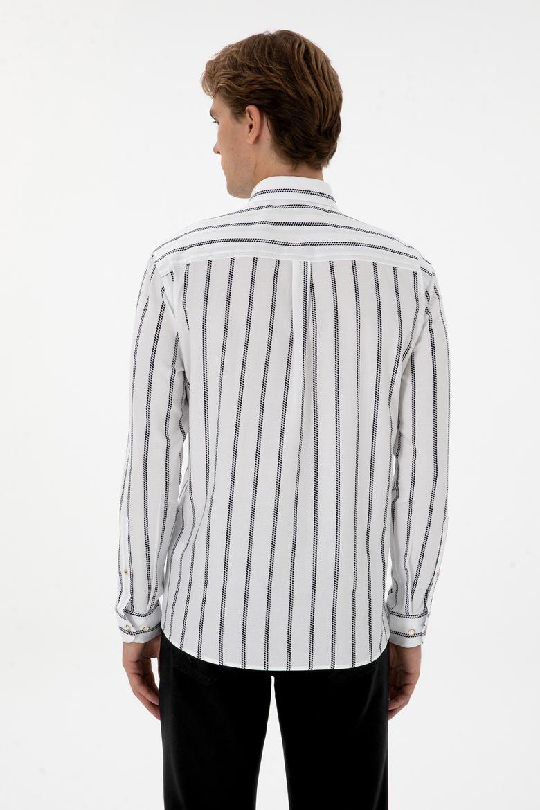 Erkek Lacivert Uzun Kollu Gömlek - 50308318008