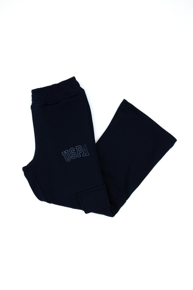 Kız Çocuk Lacivert Cep Detaylı Parlak Baskılı Eşofman Altı - 50316892023