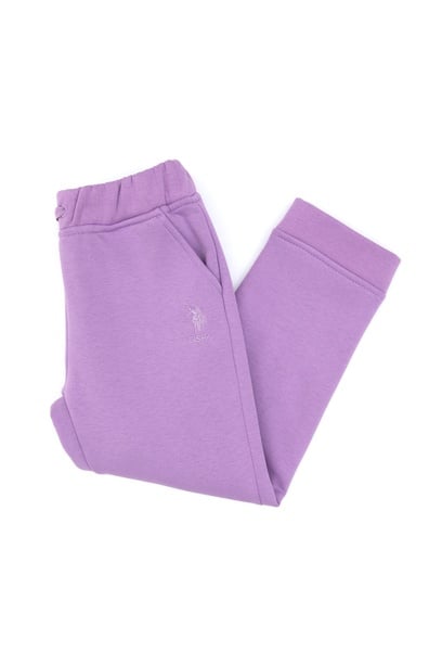 Kız Çocuk Lila Şardonlu Jogger Eşofman Altı