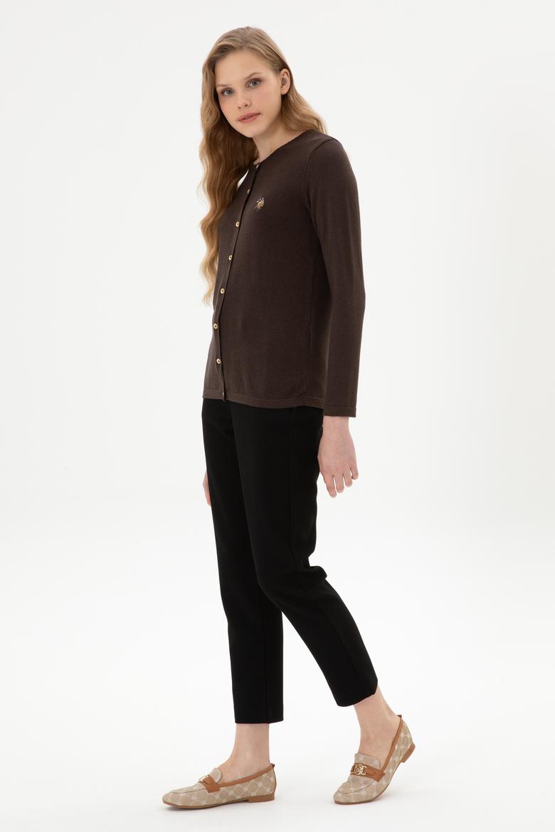 Kadın Siyah Carrot High Fit Kanvas Pantolon - 50316902011