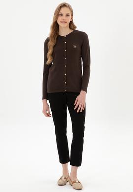 Kadın Siyah Carrot High Fit Kanvas Pantolon - 50316902011