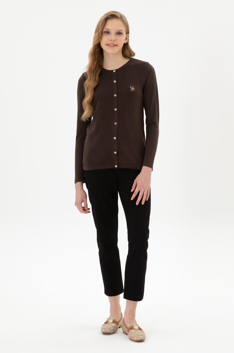 Kadın Siyah Carrot High Fit Kanvas Pantolon