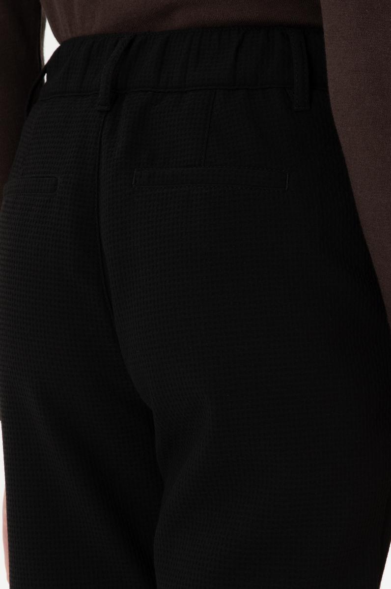 Kadın Siyah Carrot High Fit Kanvas Pantolon