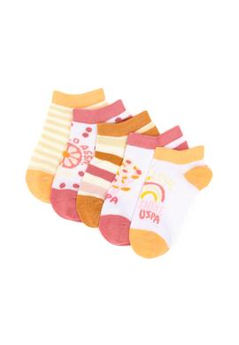 Kız Çocuk 5'li Patik Çorap - 50304449012