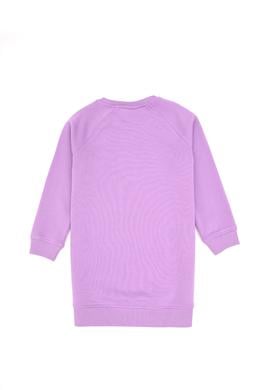 Kız Çocuk Lila Payet Detaylı Bisiklet Yaka Sweat Örme Elbise - 50314313034