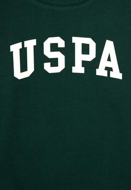 Erkek Çocuk Koyu Yeşil Bisiklet Yaka Basic Sweatshirt - 50313830038