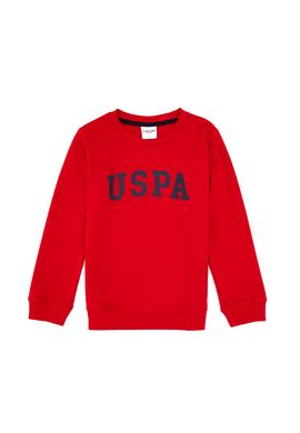 Erkek Çocuk Kırmızı Bisiklet Yaka Basic Sweatshirt - 50313830137