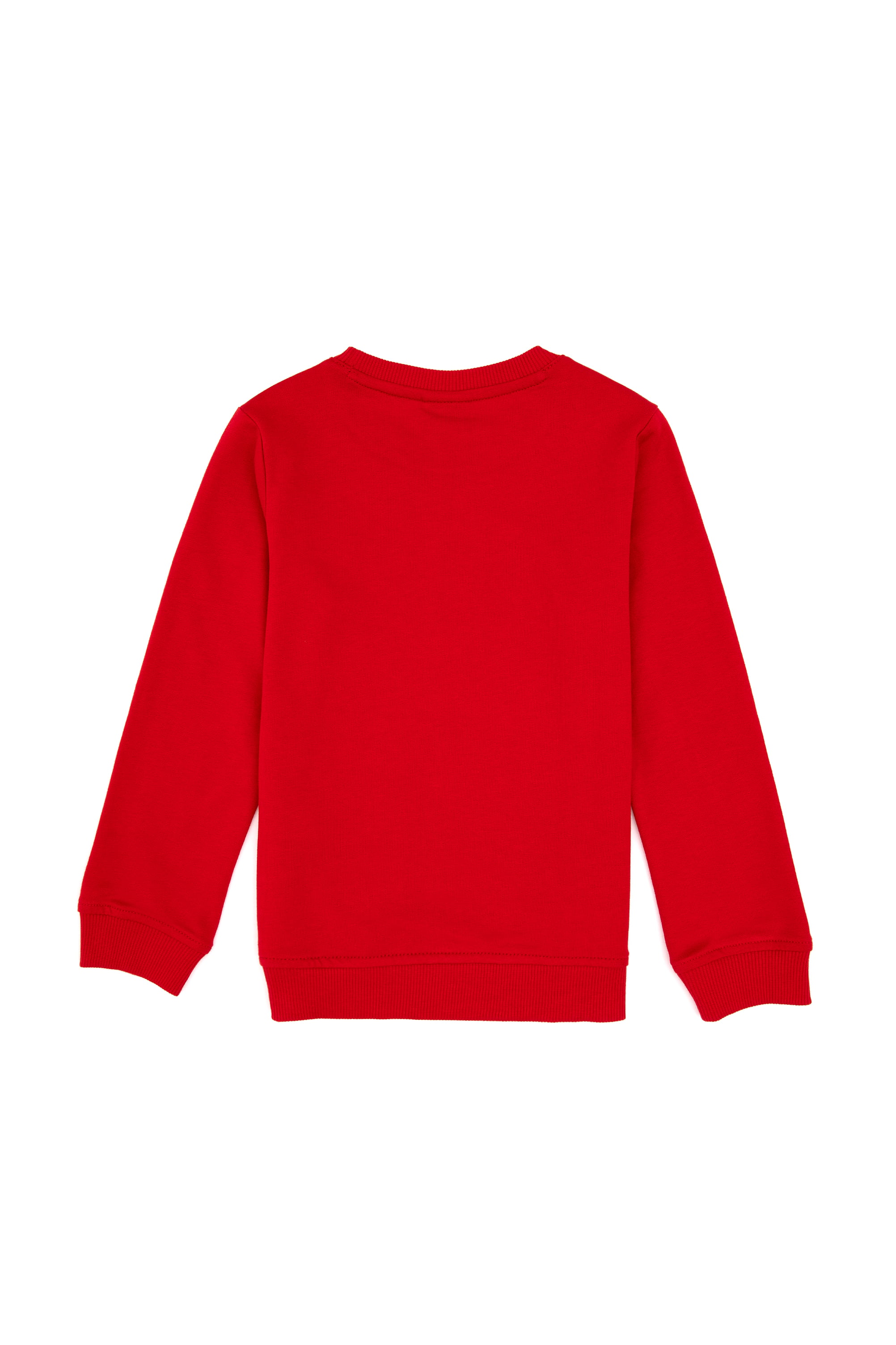 Erkek Çocuk Kırmızı Bisiklet Yaka Basic Sweatshirt - Image 2