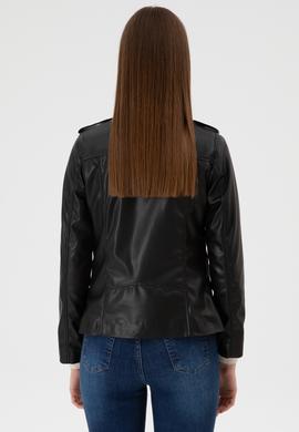 Kadın Siyah Suni Deri Ceket - 50317316003