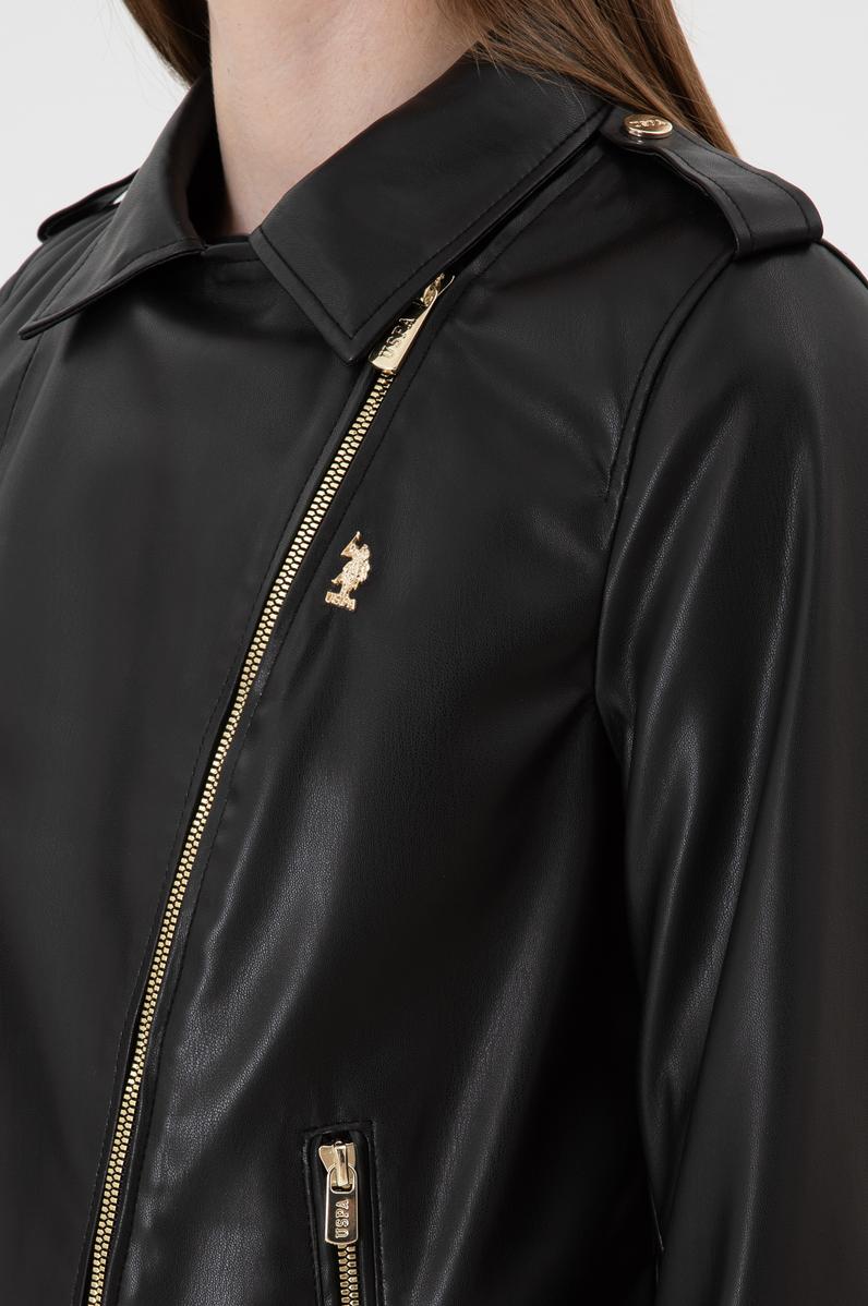 Kadın Siyah Deri Ceket