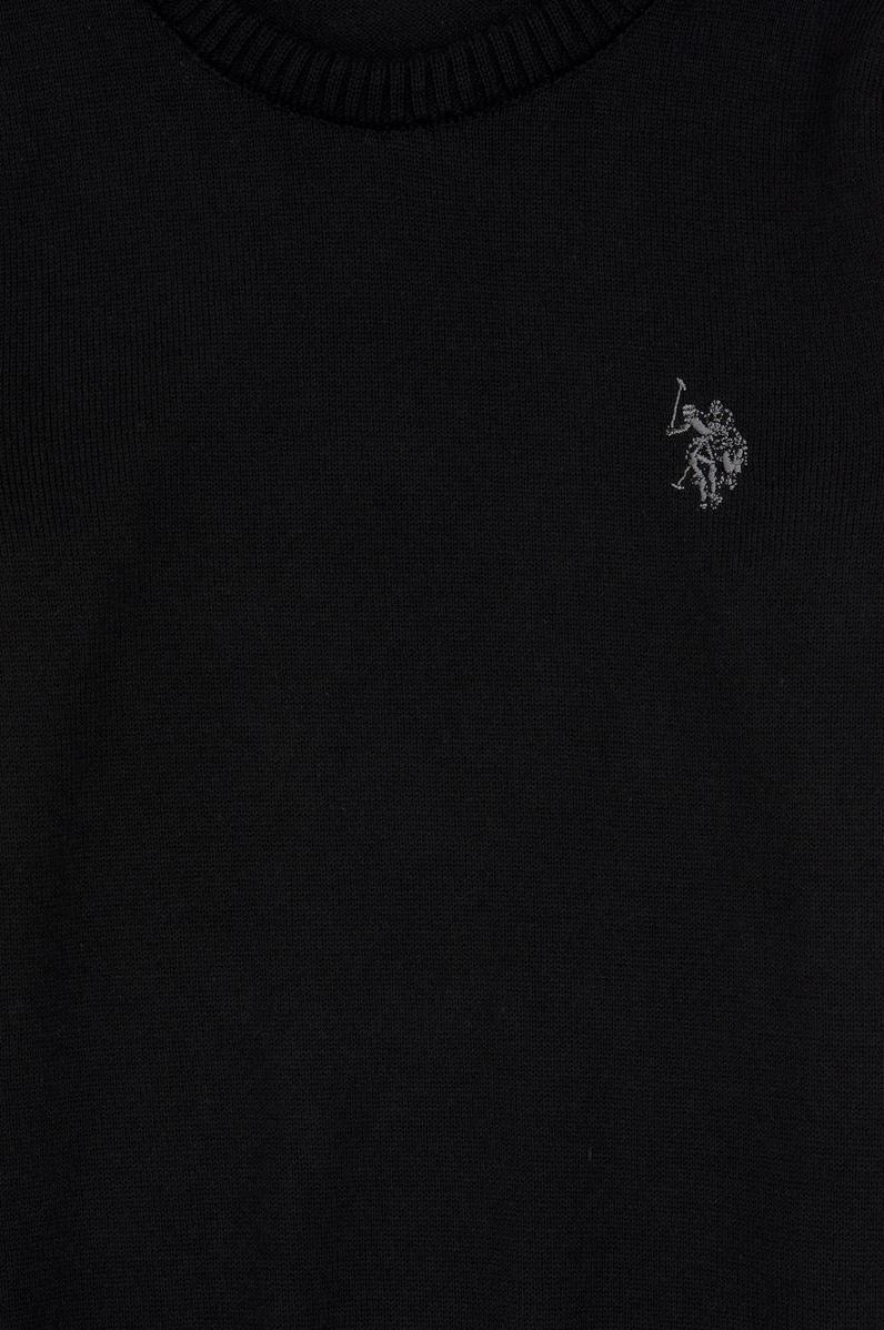 Erkek Çocuk Siyah Basic Kazak