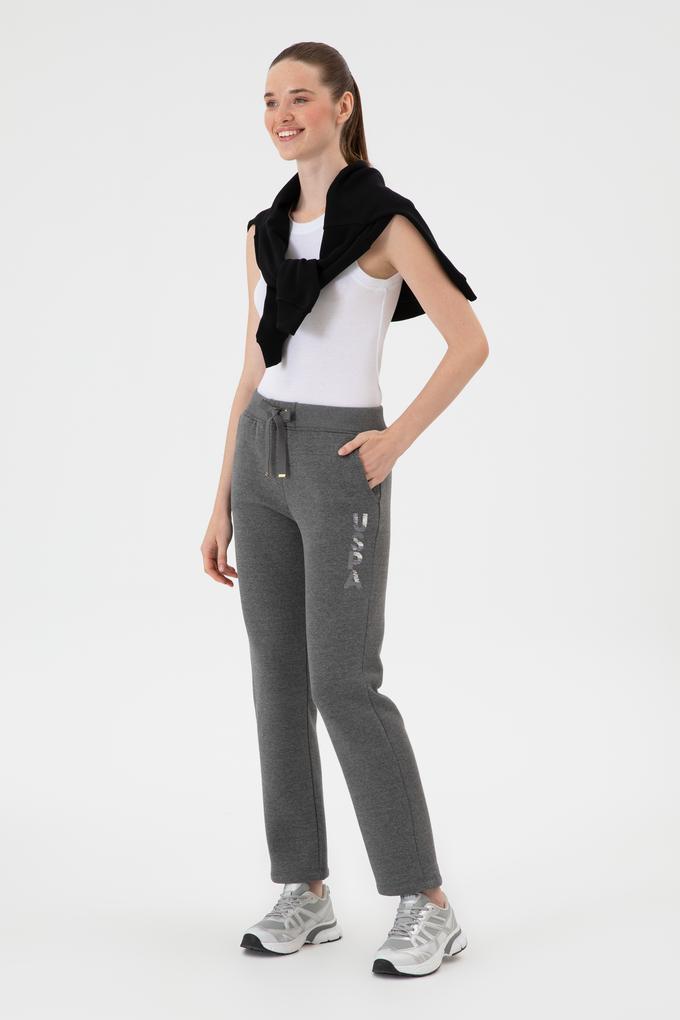 Kadın Antrasit Melanj Eşofman Altı