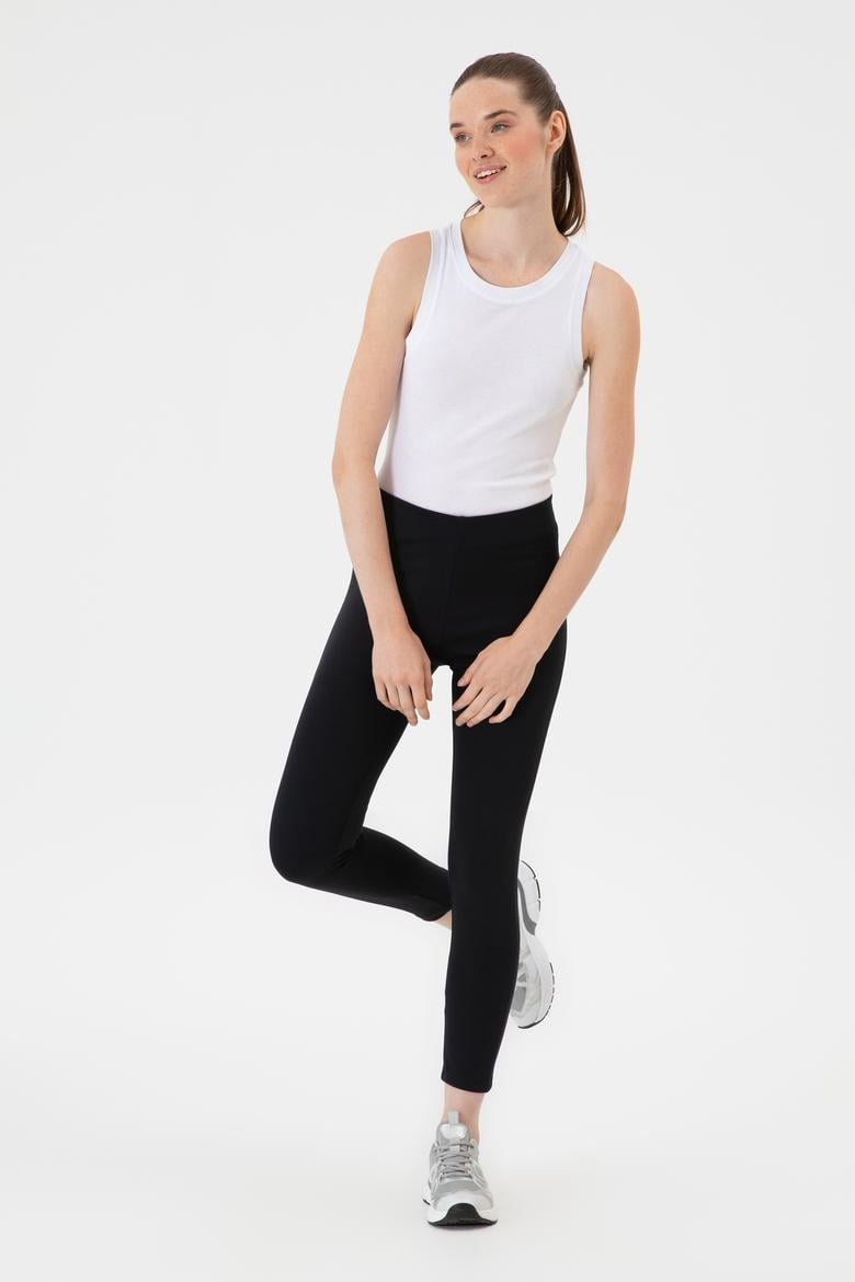 Kadın Lacivert Yüksek Bel Toparlayıcı Günlük Tayt - 50307691015