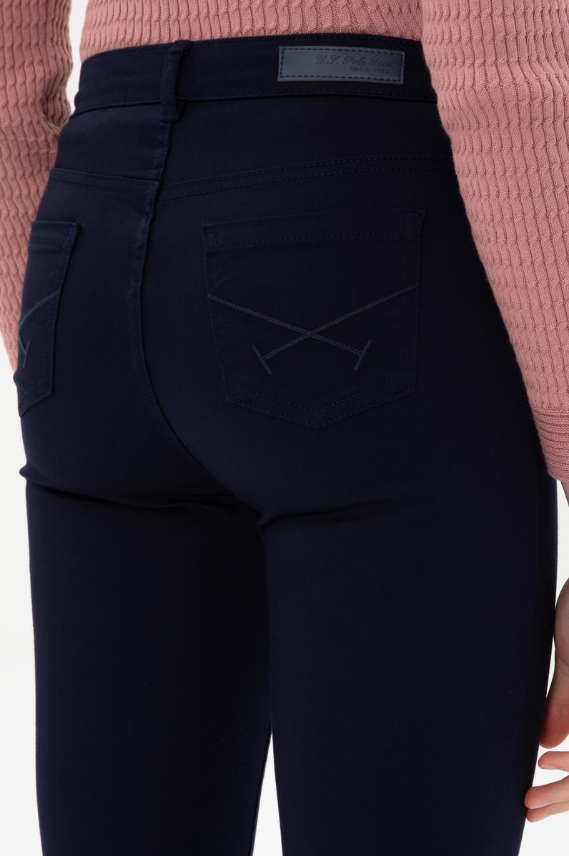 Kadın Lacivert Toothpick Fit Kanvas Pantolon