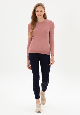 Kadın Lacivert Toothpick Fit Kanvas Pantolon - 50316852003