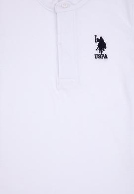 Erkek Çocuk Beyaz Bisiklet Yaka Tişört - 50314940040