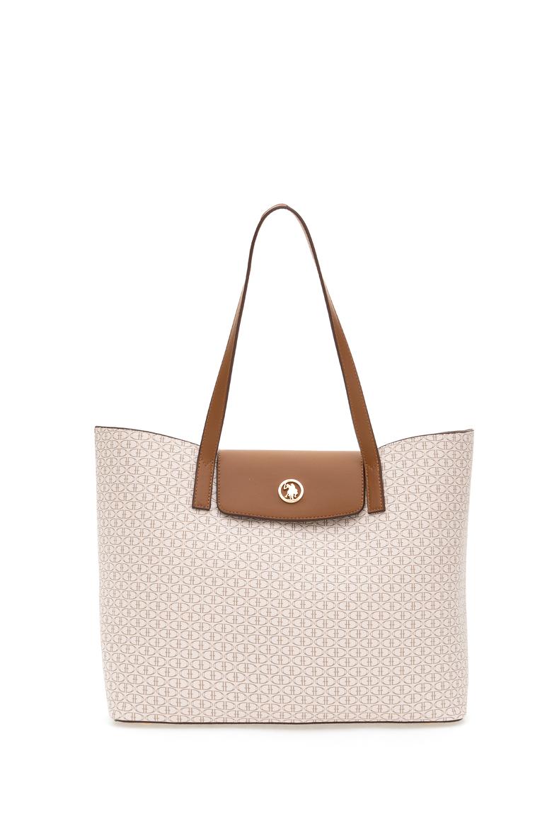 Kadın Bej Makyaj Çantalı Kol Çantası