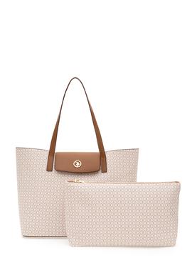 Kadın Bej Makyaj Çantalı Kol Çantası - 50293697007