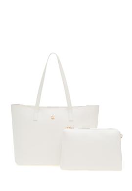 Kadın Beyaz Makyaj Çantalı Kol Çantası - 50311451002