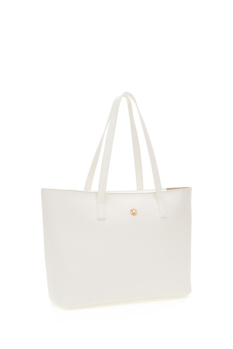 Kadın Beyaz Makyaj Çantalı Kol Çantası - 50311451002