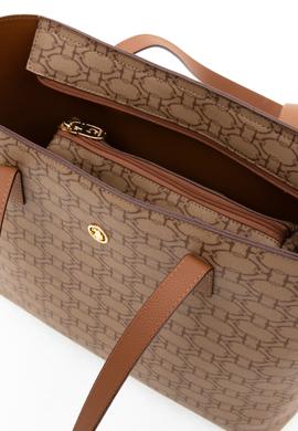 Kadın Koyu Bej Makyaj Çantalı Kol Çantası - 50311548002