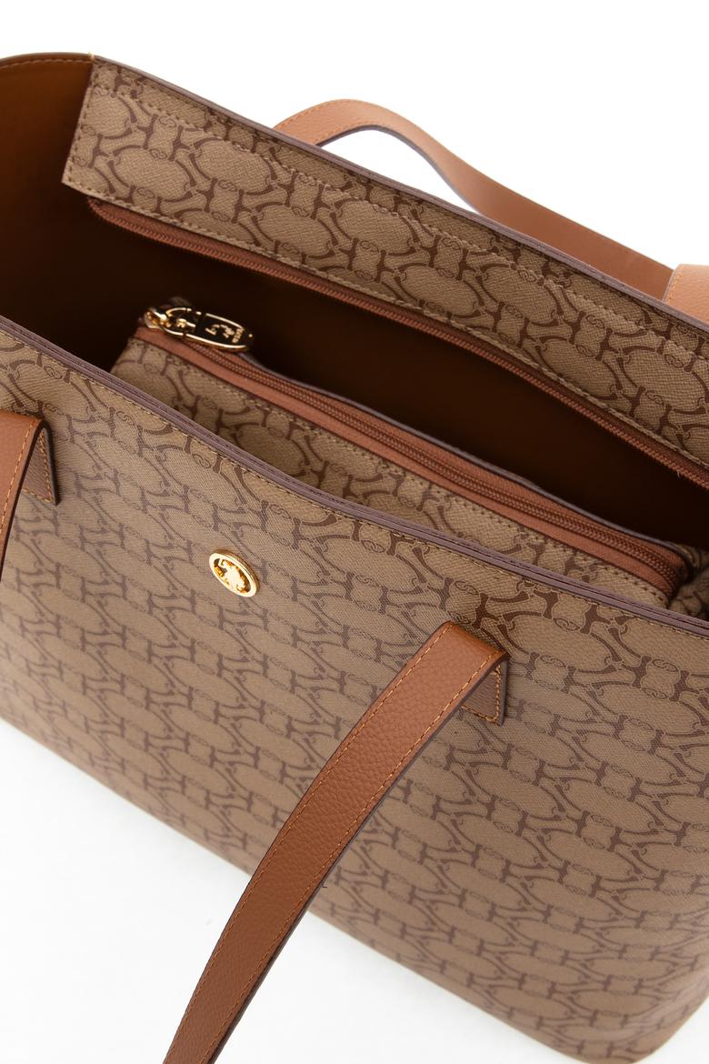 Kadın Koyu Bej Makyaj Çantalı Kol Çantası - 50311548002