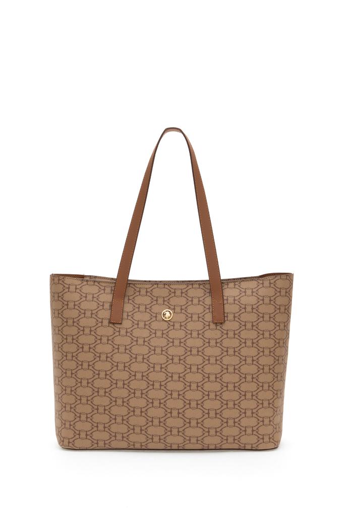 Kadın Koyu Bej Makyaj Çantalı Kol Çantası