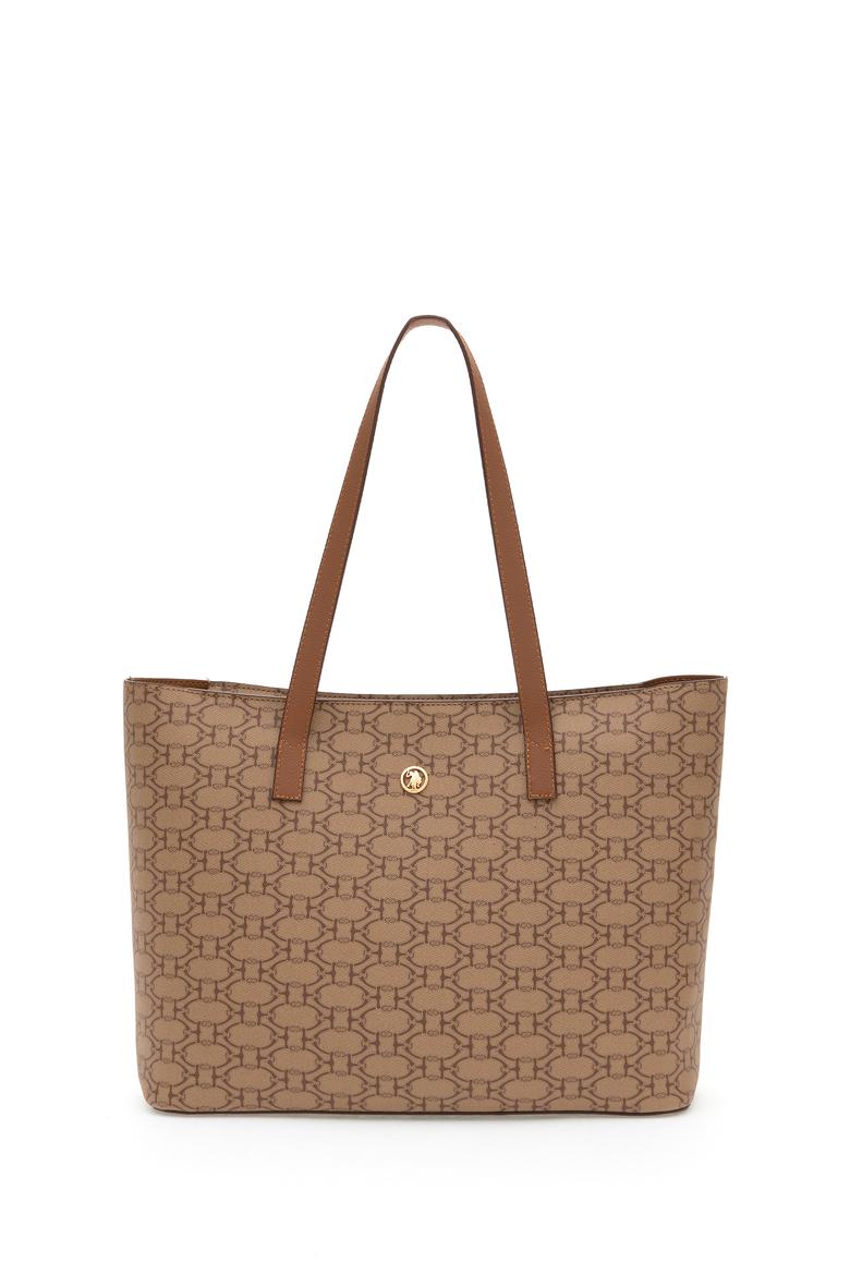 Kadın Koyu Bej Makyaj Çantalı Kol Çantası