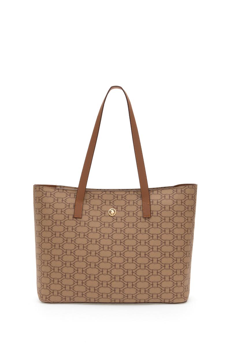 Kadın Koyu Bej Makyaj Çantalı Kol Çantası