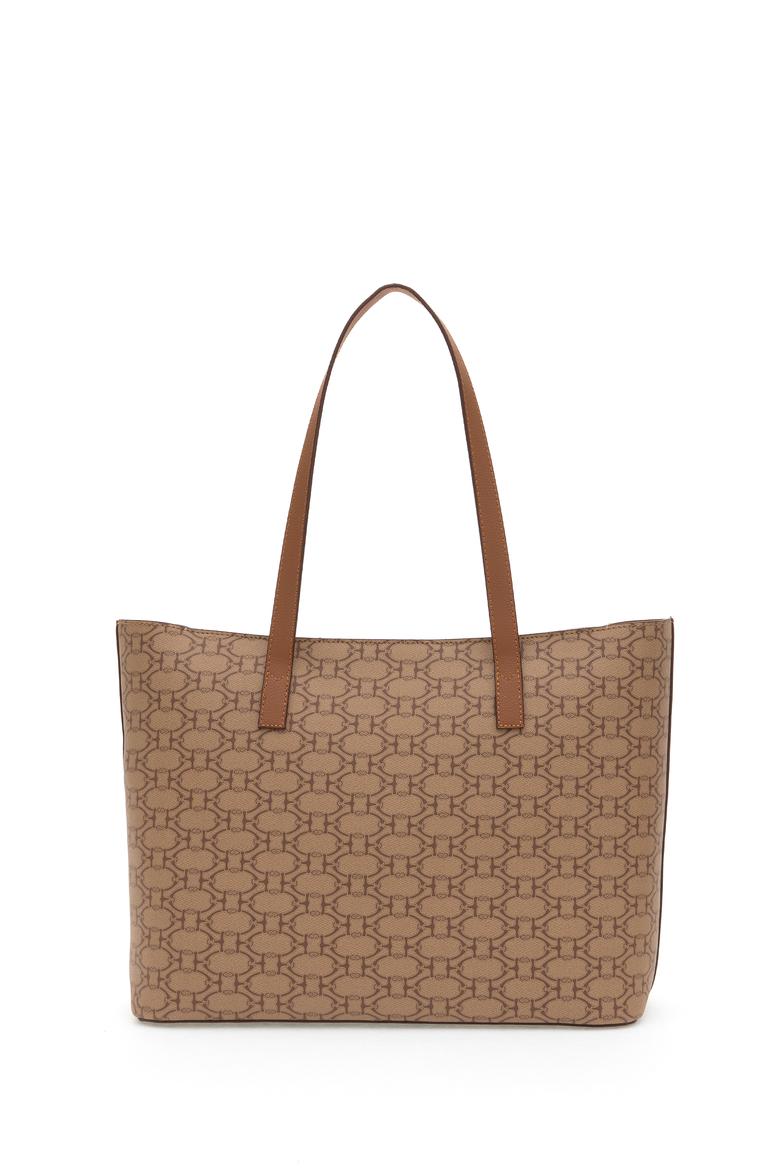 Kadın Koyu Bej Makyaj Çantalı Kol Çantası - 50311548002