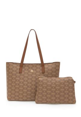 Kadın Koyu Bej Makyaj Çantalı Kol Çantası - 50311548002